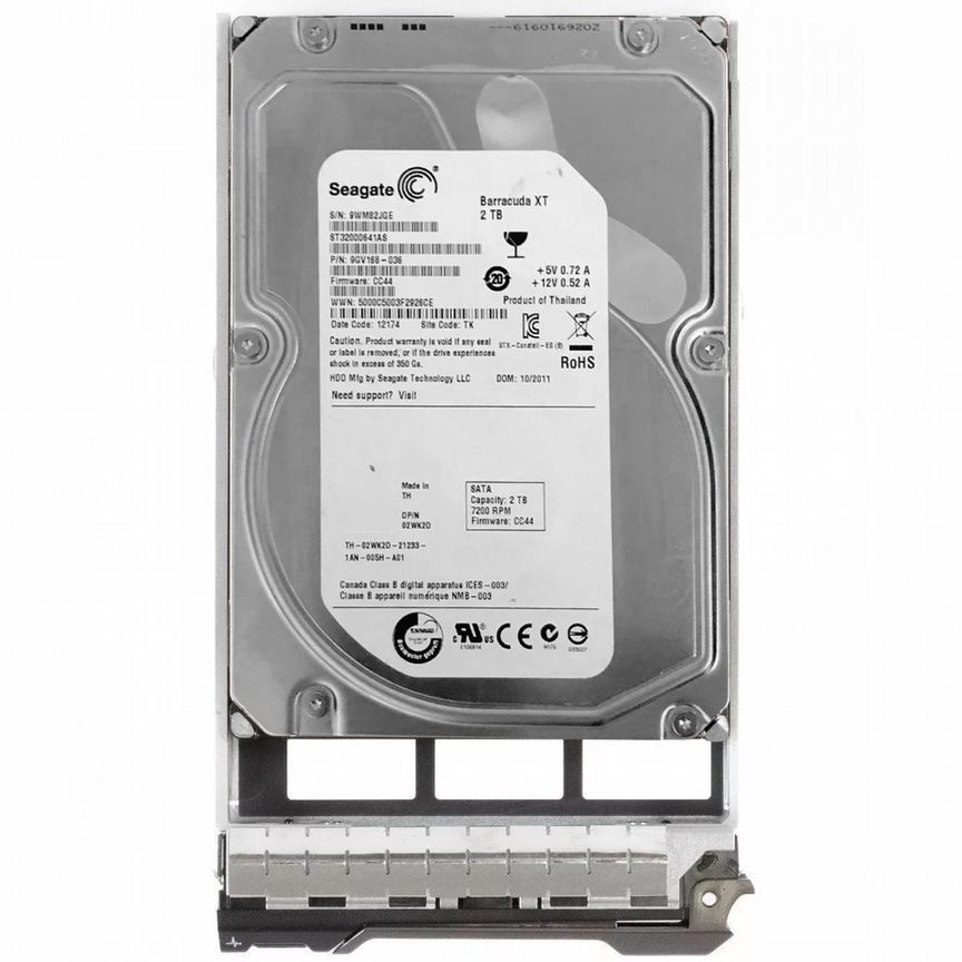 [02WK2D] Жесткий Диск Dell 2wk2d 2tb 7200 Sata3 3.5" Hdd 02wk2d