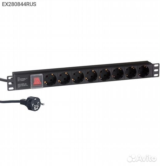 Блок розеток Exegate ServerPro PDU-19H805 Al-8S-EU