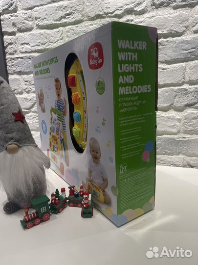 Пианино ходунок от baby go от 6 мес