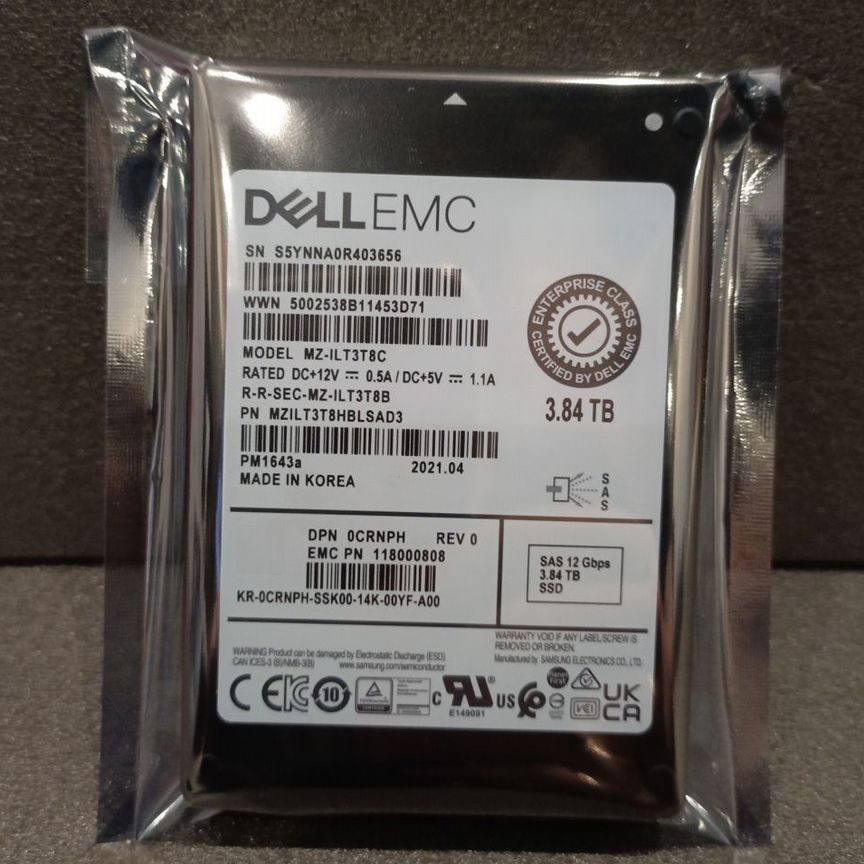 [MZILT3T8HBLSAD3] Ssd Dell Crnph 3.84tb Mzilt3t8hblsad3