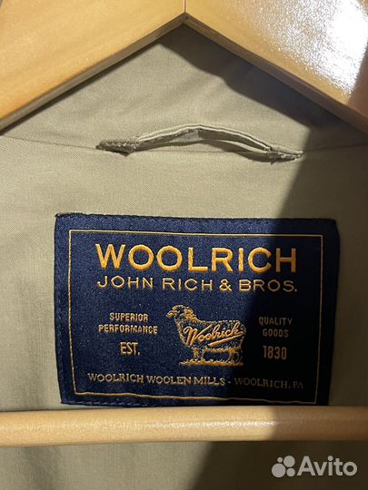 Тренч woolrich бежевый