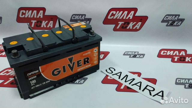 Аккумулятор на авто 100ач Giver(сам.)