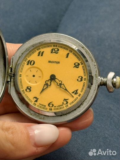 Часы Молния Глухарь карманные