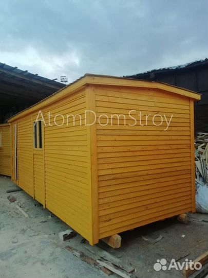 Бытовка деревянная утепленная с электрикой