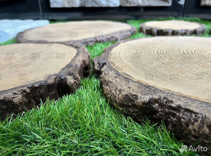 Пошаговые бетонные плиты Пеньки