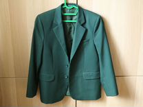Пиджак для мальчика школьный, зеленый, р 36-134