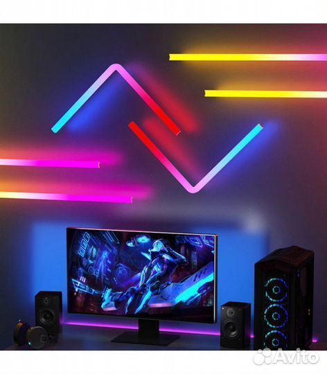 Трубки комплект 6 штук по 30 см. RGB