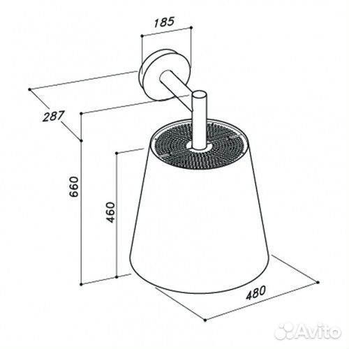 Вытяжка sirius SLT105 applique gold