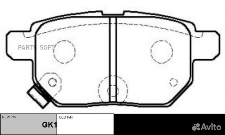 CTR GK1066 / CKT-52 Колодки тормозные дисковые зад