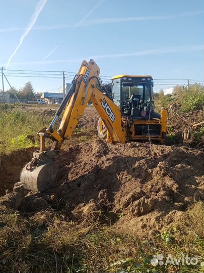 Услуги экскаватора-погрузчика, аренда трактора JCB