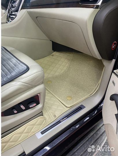 3D Коврики. Экокожа 95 покрытие ковролина. 5 мест