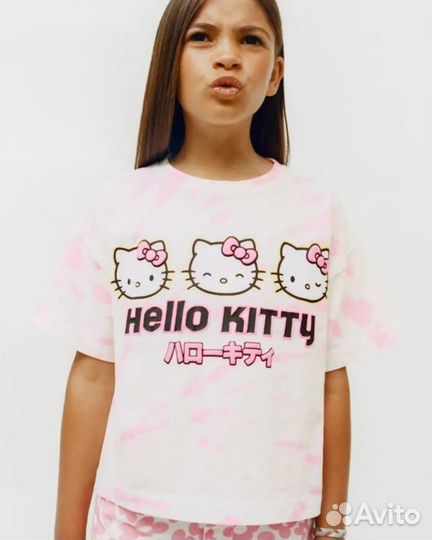 Футболка zara hello kitty