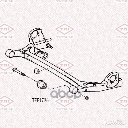 Сайлентблок задней балки TEF1726 tatsumi