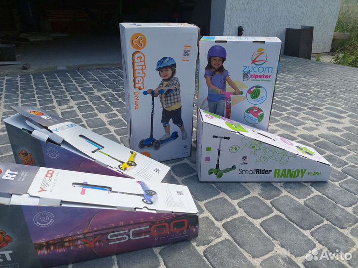 Самокат детский трехколесный новый