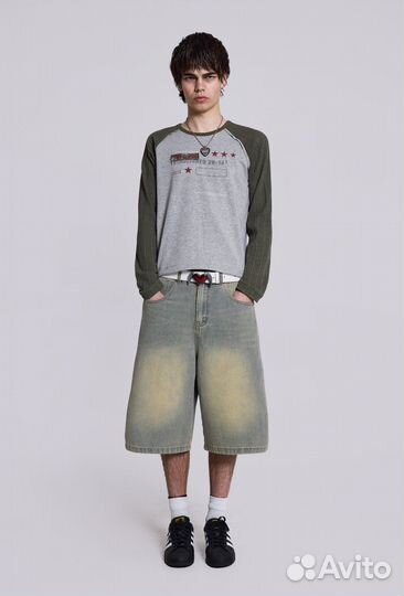 Шорты Jaded London Light Wash Jumbo Jorts