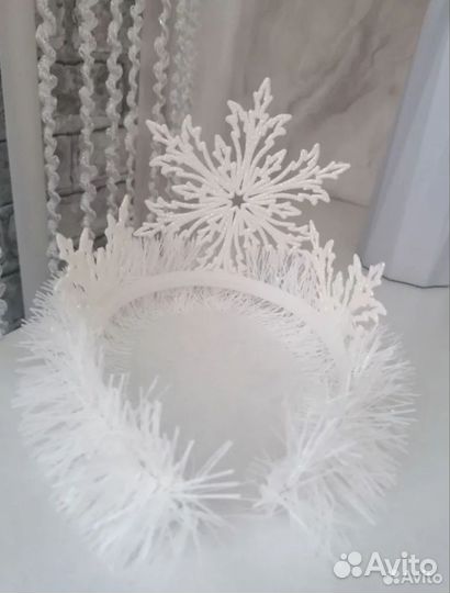 Ободок снежинка