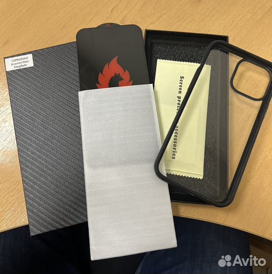 Комплект чехол и стекло айфон 13 про макс