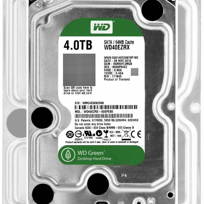 [WD40EZRX] Жесткий Диск Western Digital 4tb Sata Wd40ezrx