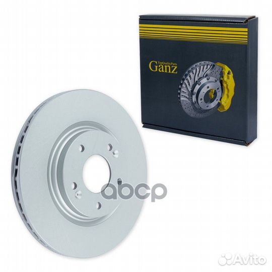 Диск тормозной передний с покрытием GIJ06089 ganz