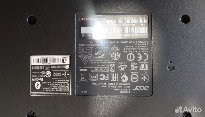 Ноутбук Acer aspire ES 15