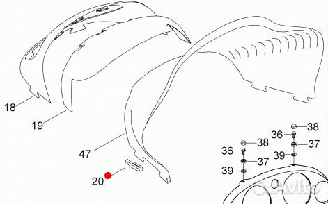 Защелка для стекла Arctic Cat, Ski-Doo, Lynx, Sea