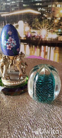 Яйцо пресс папье,Клуазоне