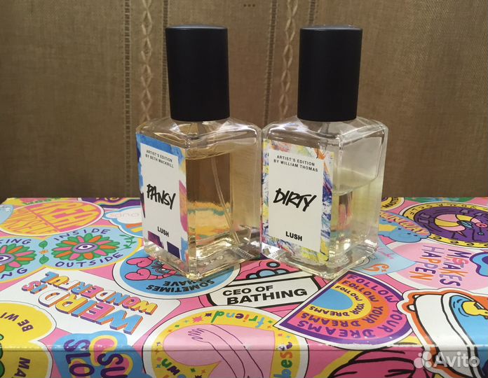 Lush, Dirty и Pansy (туалетные воды) -2 шт
