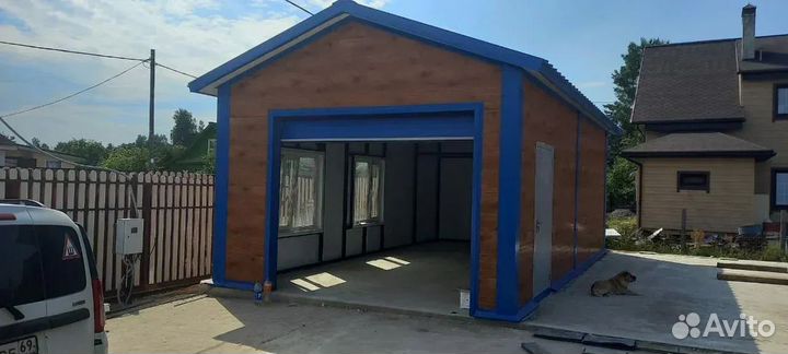 Гараж из сэндвич панелей