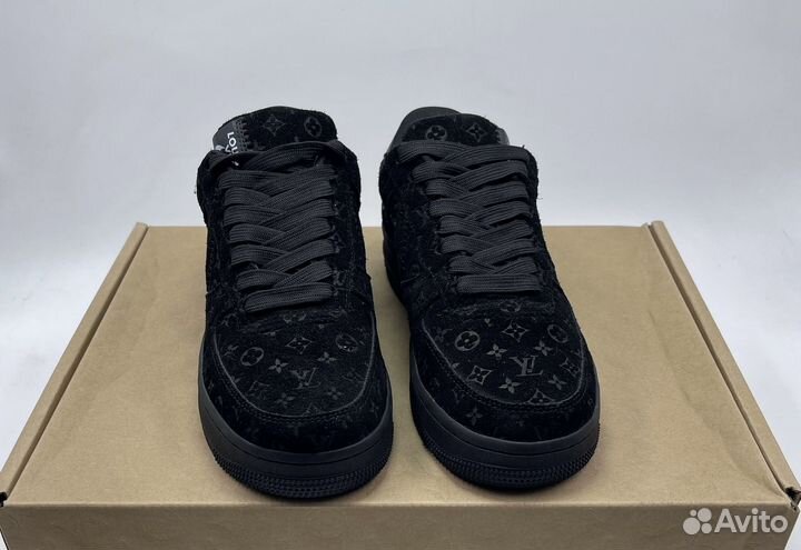 Nike Louis Vuitton Air Force Triple Black