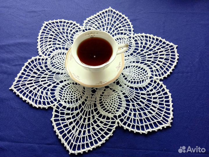Салфетка кружевная ручной работы