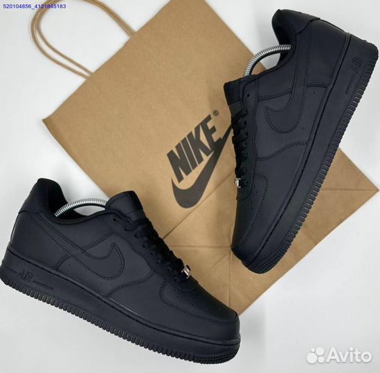 Кроссовки Nike Air Force 1 Low Black (Арт.58994)