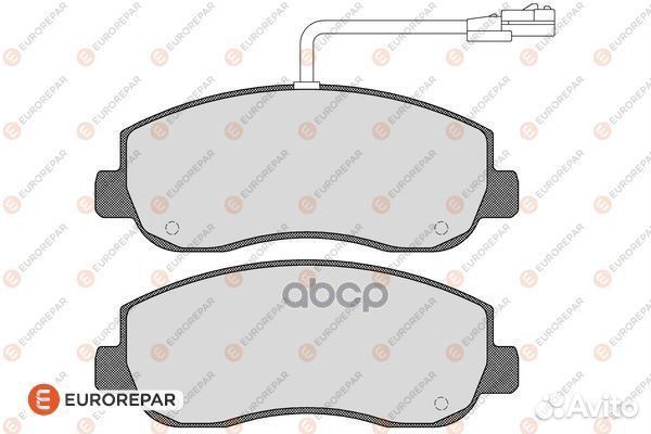 Колодки тормозные Fr 16 172 864 80 eurorepar