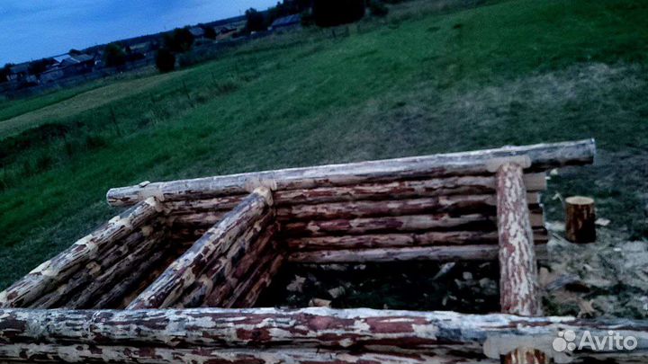 Сруб бани 7на6