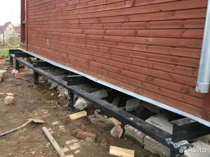 Замена венцов / Подъем домов с гарантией