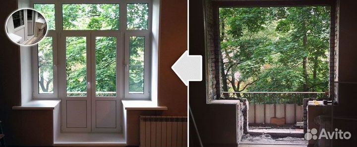 Окно балконный блок