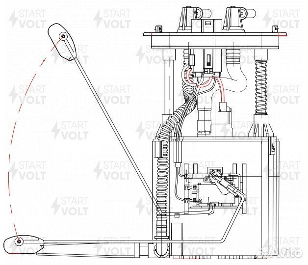 Модуль топл. насоса для а / м ssangyong actyon (05