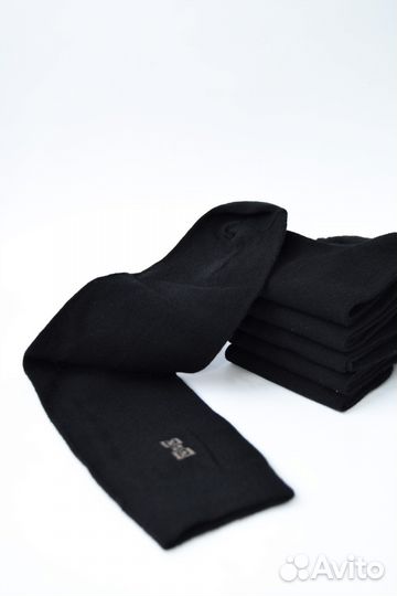 Набор, комплект черных длинных носков 3 пары