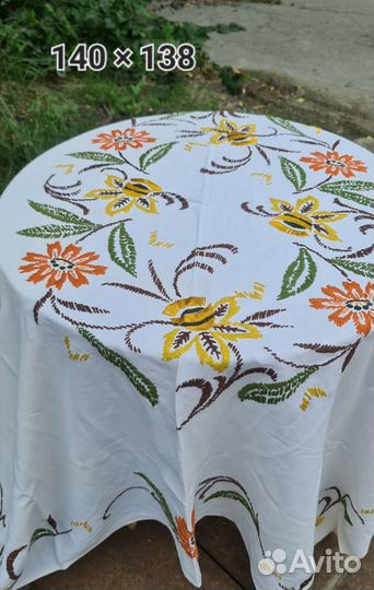Скатерти винтажные вышитые и не только