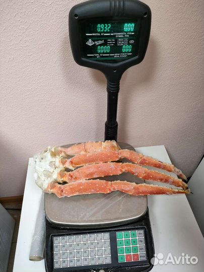 Краб варёно мороженный