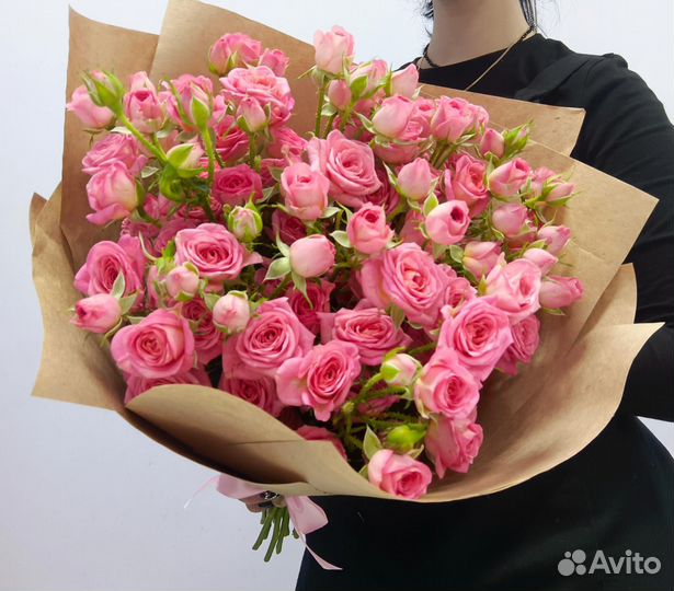 Цветы кустовые розы