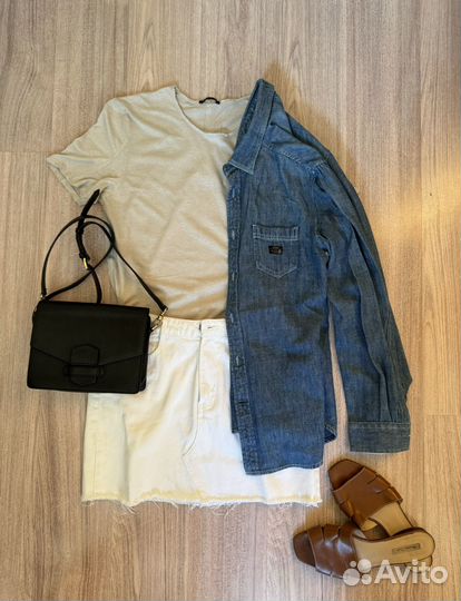 Шорты lime zara юбка ostin mango h&m levis