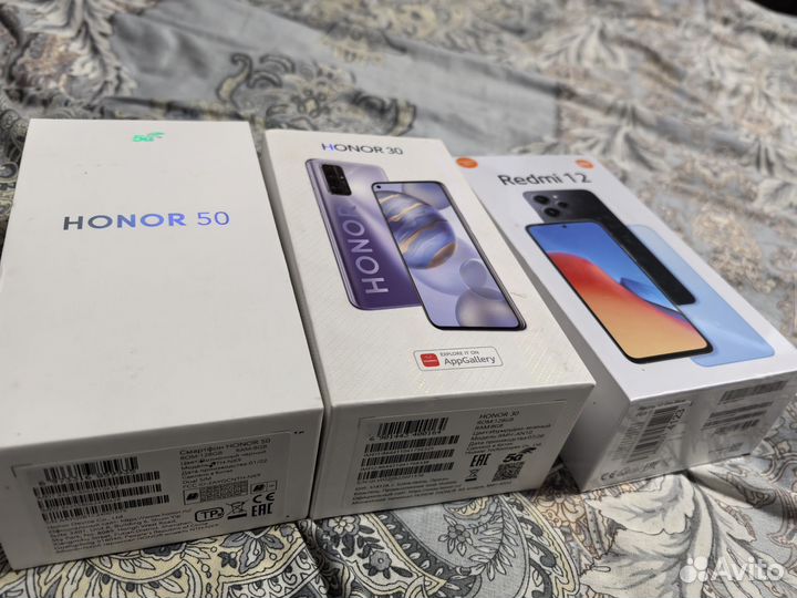 Коробка от телефона honor 30 honor 50 redmi 12