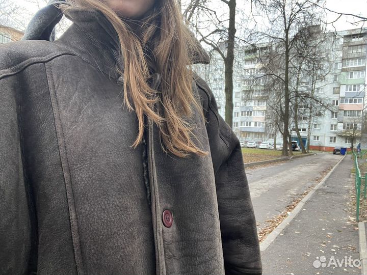 Дубленка натуральная оверсайз