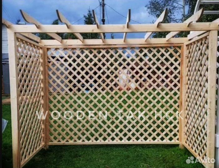 Пергола шпалера дернвянная вес