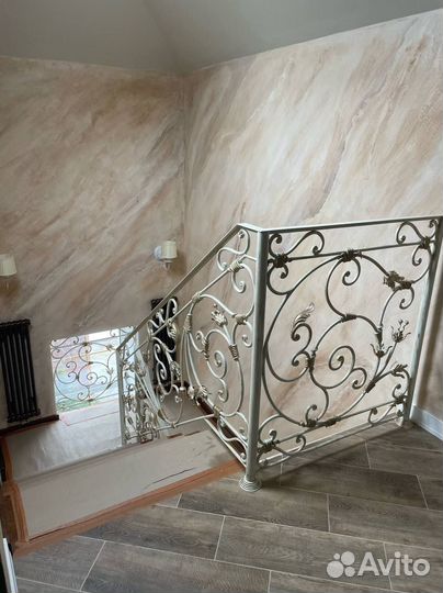 Кованые ограждения для лестниц