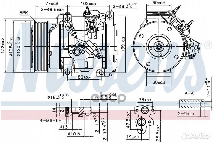 Компрессор кондиционера 890153 Nissens