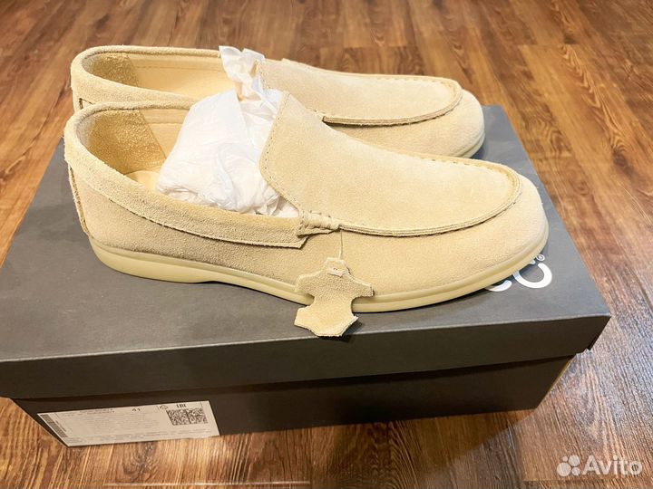 Замшевые лоферы мужские