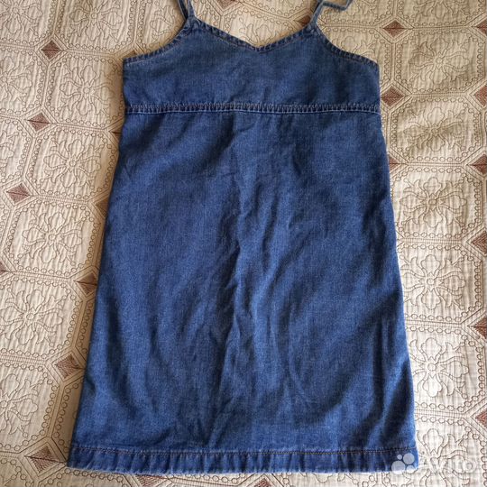 Сарафан для девочки джинсовый