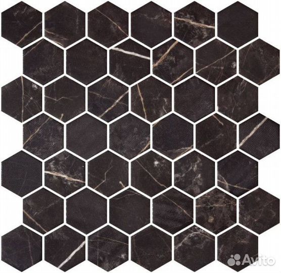 Стеклянная Мозаика Onix Hexagon Marble Coimbra Antislip 28,4х28,6