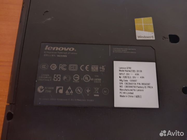 Ноутбук lenovo i7 3gen ssd480 8ozu video 2gb